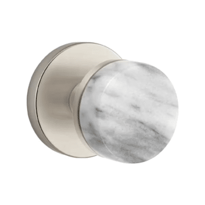 Conical White Marble Knob