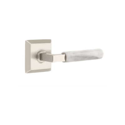 L-Square White Marble Lever